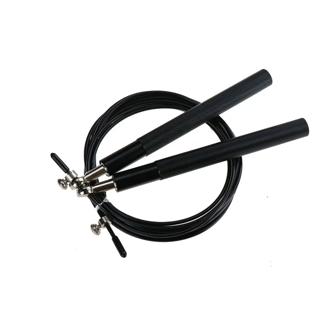 Aluminum Anti Skipping Handle 360° Swivel Ball Bearing Adjustable Steel Coated Speed Jump Rope