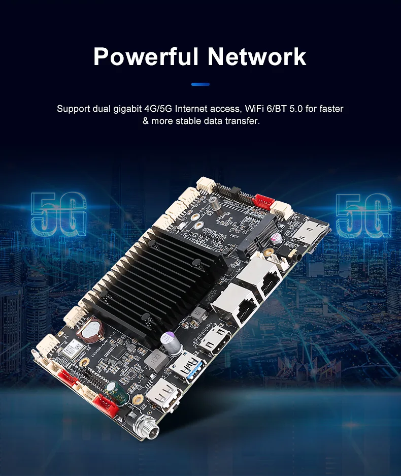 Industrial Arm Board With Rk3588A Usb 4K Wifi Ethernet Android Motherboard Usb 30 Gbit Ethernet Lan