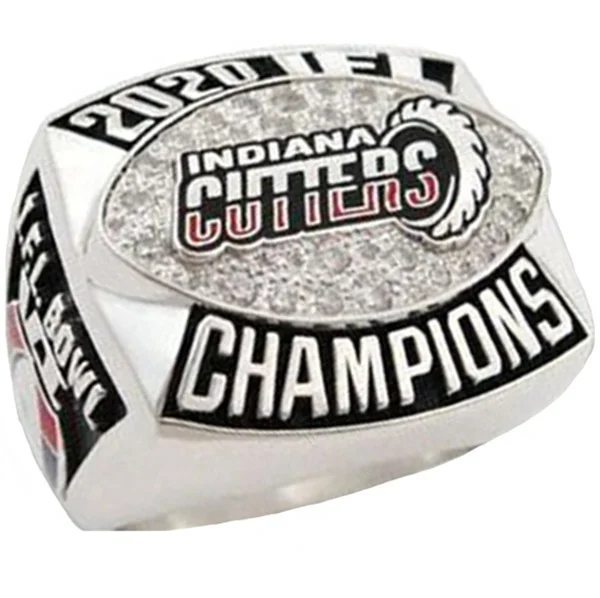 Antique finished 925 sterling silver national football championship ring men ring