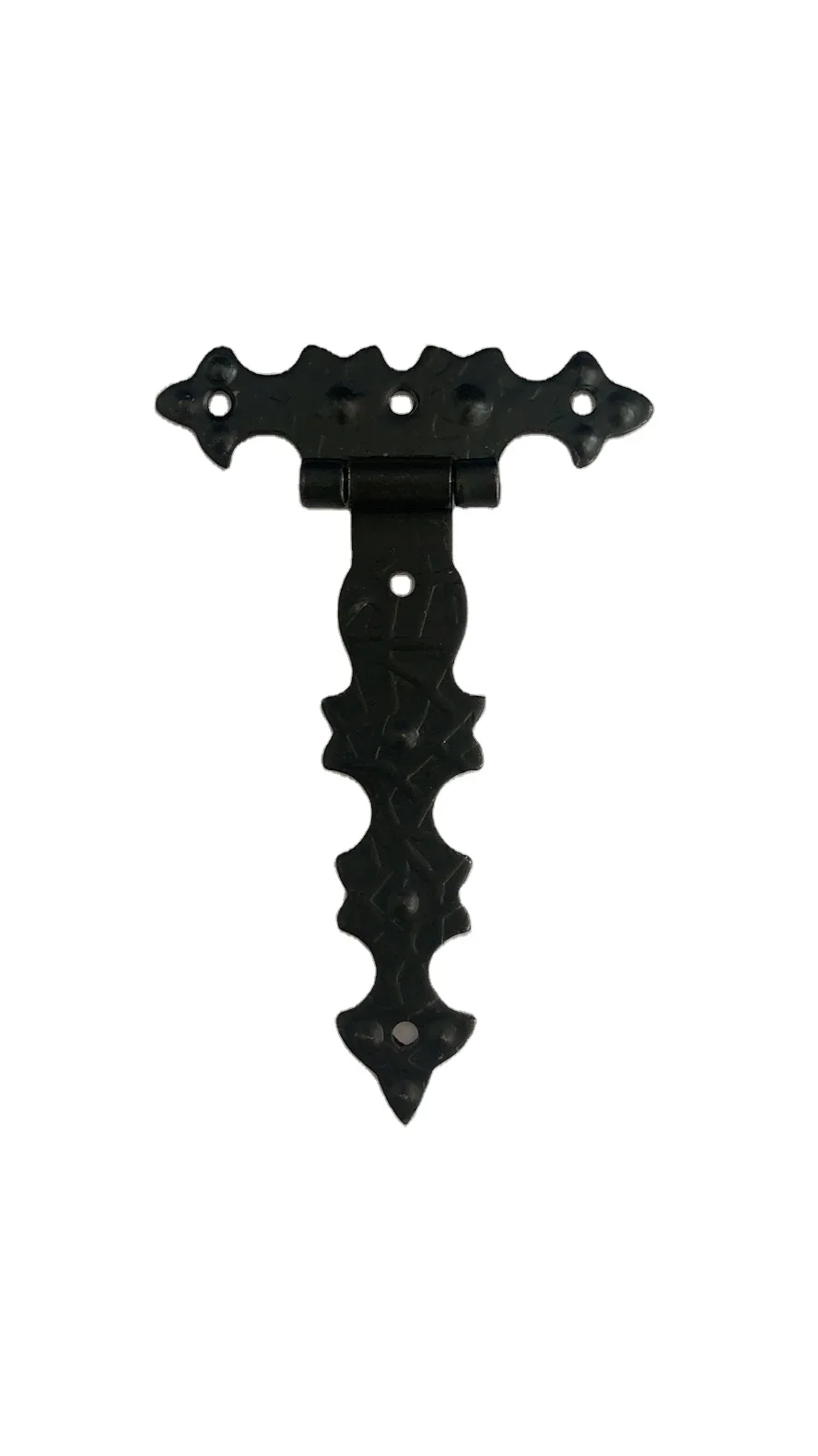Furniture Hardware High Quality Black Steel Small Decorative Gate Hinge Tee Hinge
