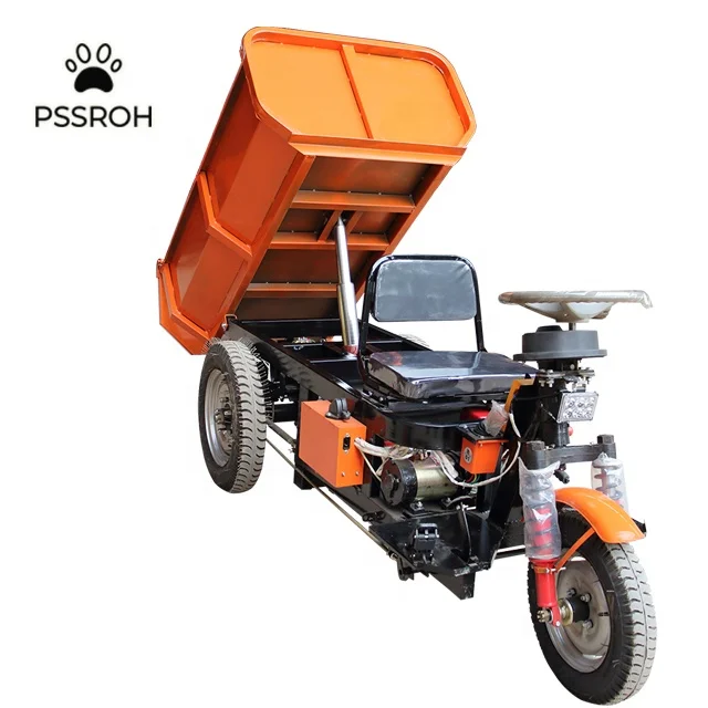 LK135 electric tricycle mini dumper/mining electric tricycle for cargo/battery operated mini dumper for sale