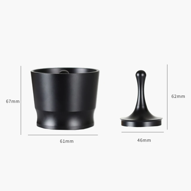 58 мм аксессуары для кофе из алюминиевого сплава противоскользящая пыль порошковая чашка сборщик кофейных порошков пресс дозирования колец