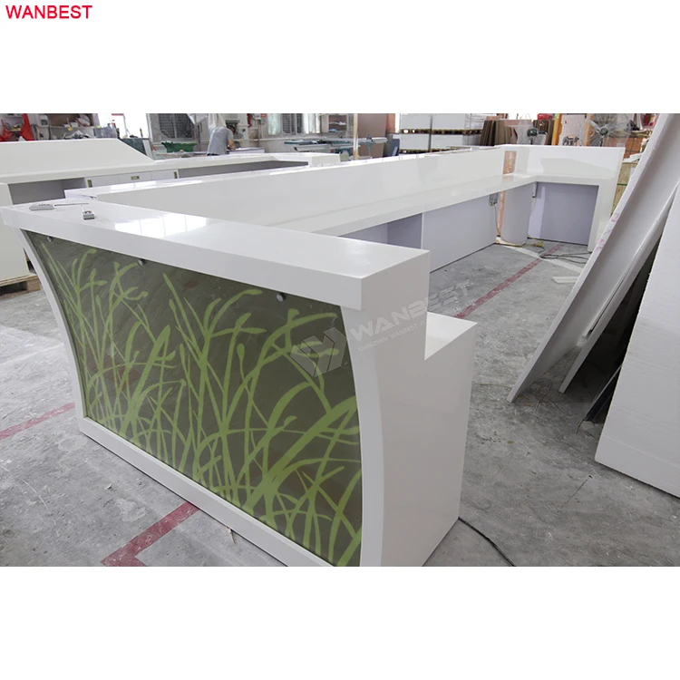 Commercial bar furniture for sale translucent stone  RGB LED light glass stainless steel  table bar counter