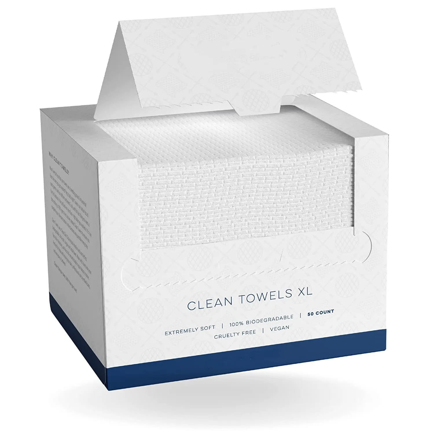 Clean towel xl cotton face towel disposable rayon cotton eco friendly biodegradable face wipes clean skin  clean towels xl