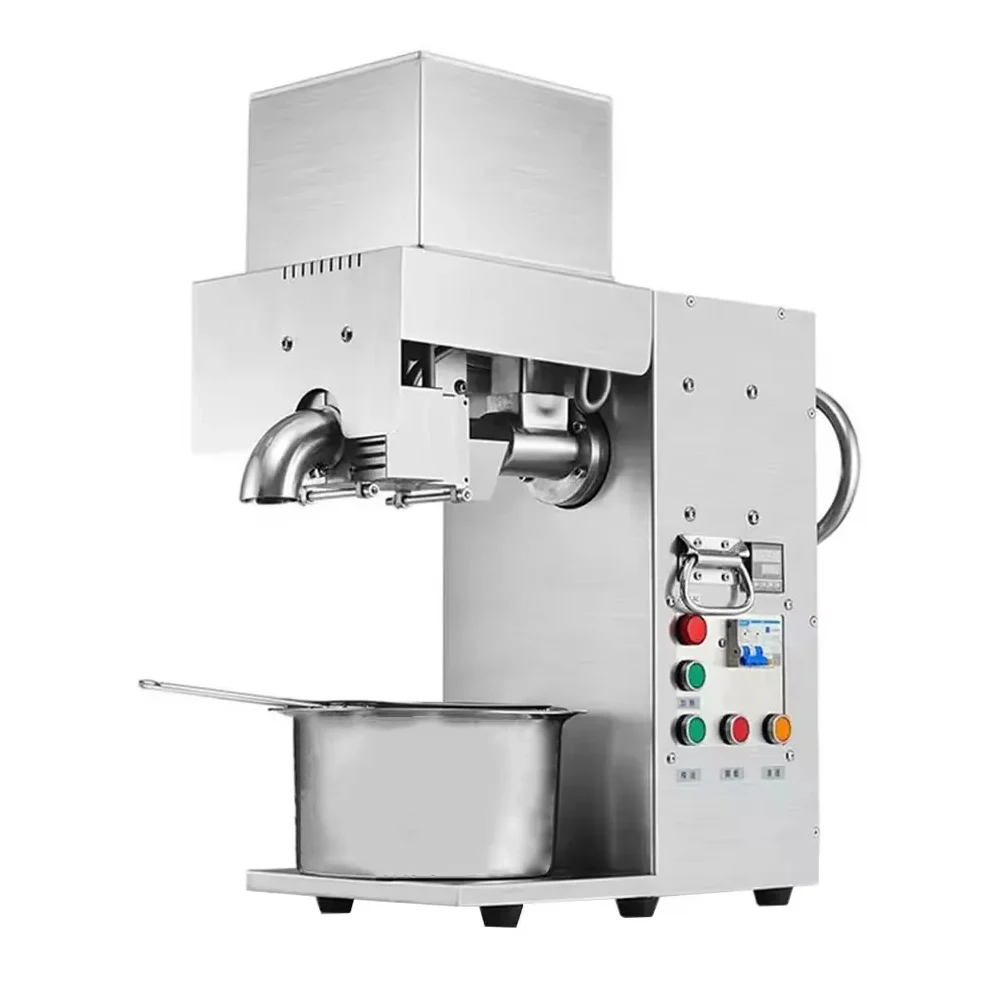 XEOLEO Commercial Oil Press Machine 1250W Household Oil Presser  Peanut Oil Extractor Machine For Sesame/Rapeseed/Flax/walnut