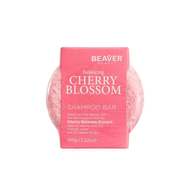 Beaver Wholesale Cleansing Nourishing Moisturizing  Refreshing Natural Cherry Blossom Shampoo and Conditioner Bar Soap