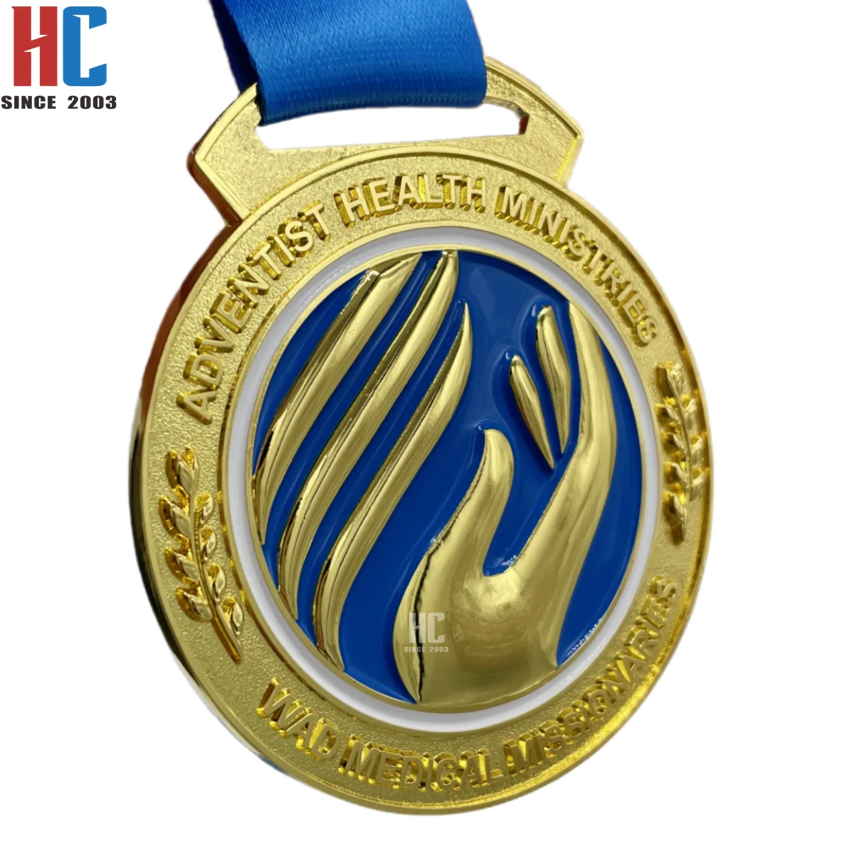 20 Years Factory Custom 3D gold plated sports Medal 2024 souvenir award