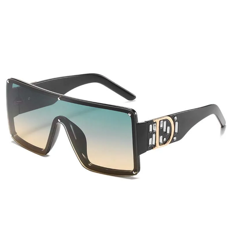 Fashion D logo Oversize Plastic Big square Frame Sunglasses Women Sun Glasses 2021