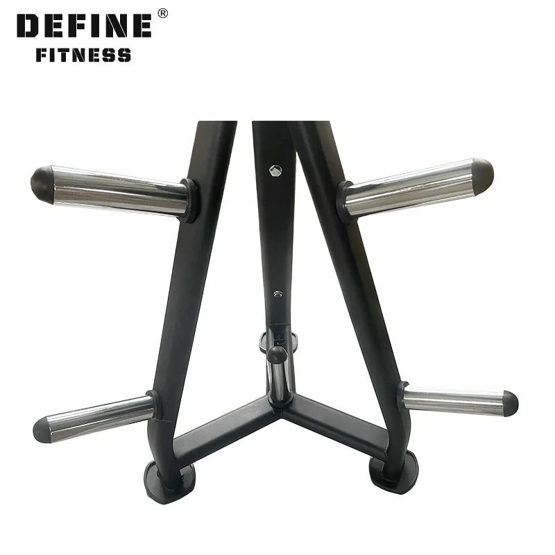 Define fitness Gym Equipment Barbell Vertical Weight Plate Tree Rack