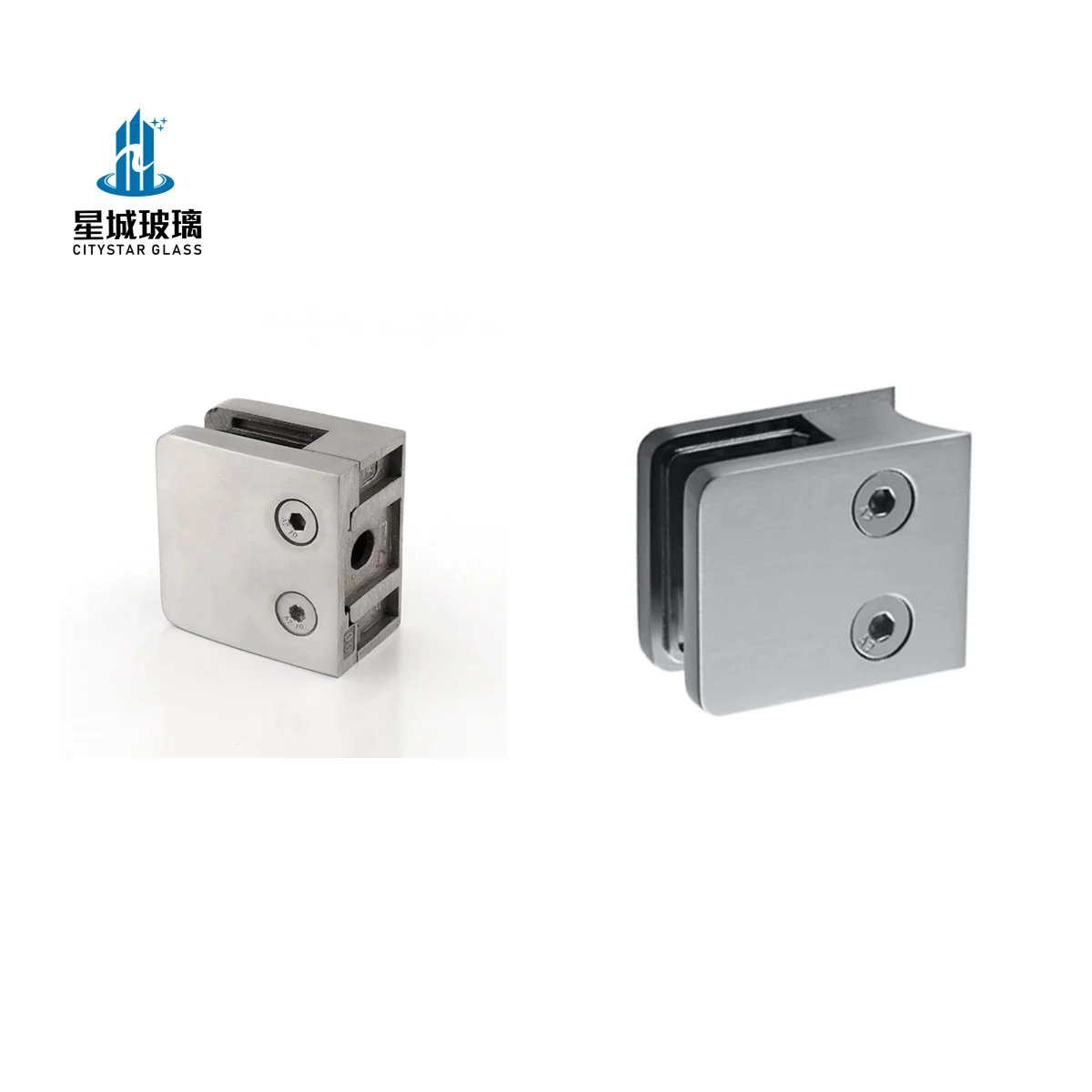 Partition Brace 135 Degree, Stainless Steel Shower Door Hinge Glass Holder Clips