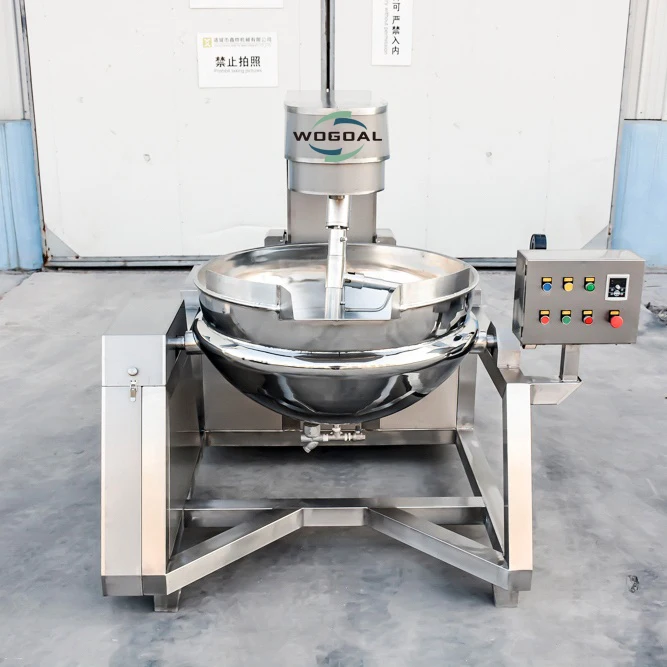 Automatic Pot Mixer jam sugar cooking melting jacketed kettle jam making machine