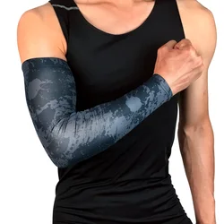 UV Sun Protection Driving Fishing Sport Custom Cooling Compression Cycling Arm Sleeve For Men Women