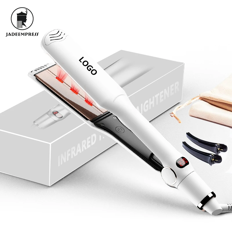 Wide Plate Top Quality Infrared Professional Titanium Brazilian Popular Model Flat Iron Hair Straighteners