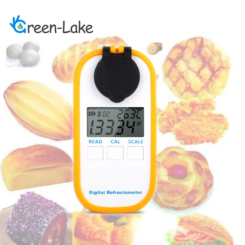 Pocket size portable Food factory sugar content juice drink Digital Sugar Auto Brix Refractometer