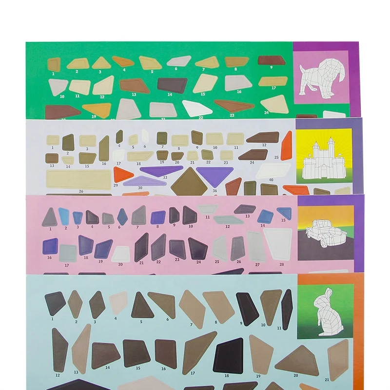 Индивидуальная краска по листу стикера создает потрясающие изображения стикер по номеру Стикер Книга