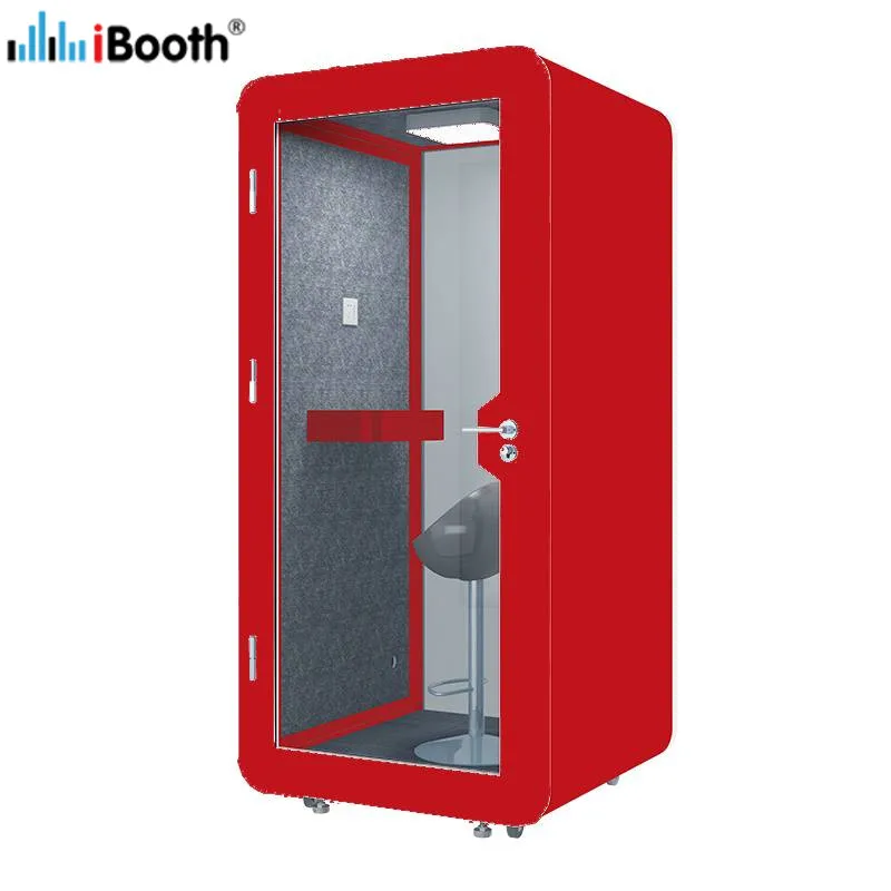 XS-05 Phone Booth Low Noise 30db Telephone Pod Acoustic Movable Silence Booth Commercial Office Private Meeting Soundproof Room