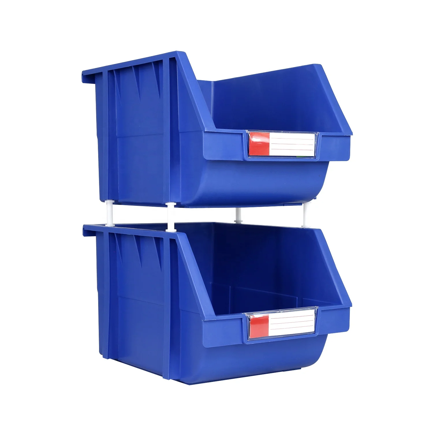 Wholesale Industrial Warehouse Plastic Multifunction Plastic Storage Rectangle Office Organizer Zoom Plastic Swing Top Bin