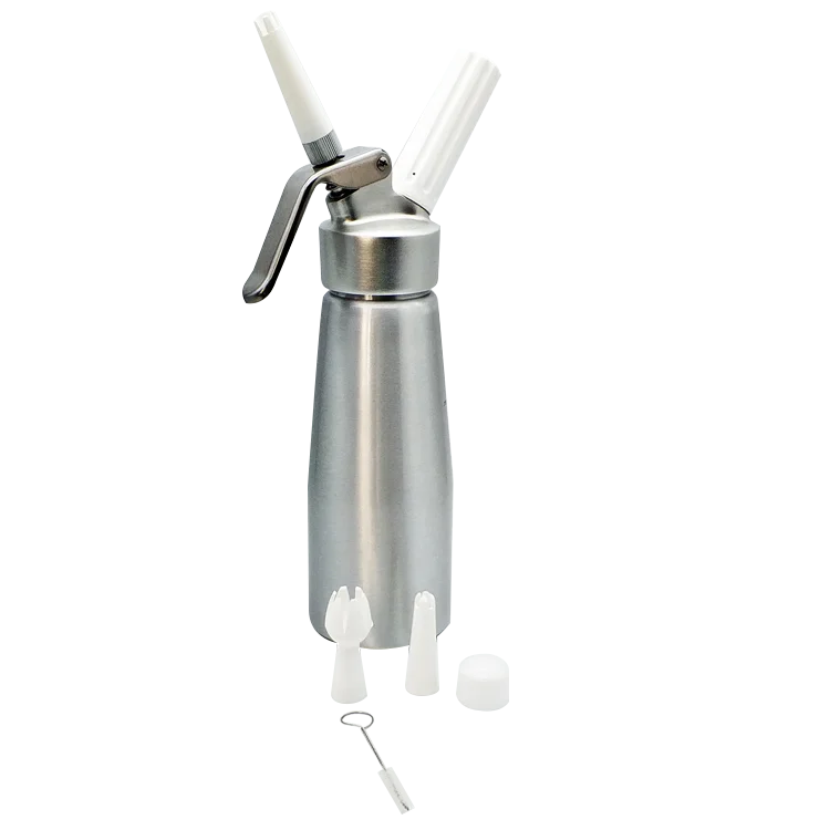 Wholesale Custom Kitchen Dessert Tool 250Ml Aluminium Professional  Whipped Cream Dispenser With Tips Nozzles