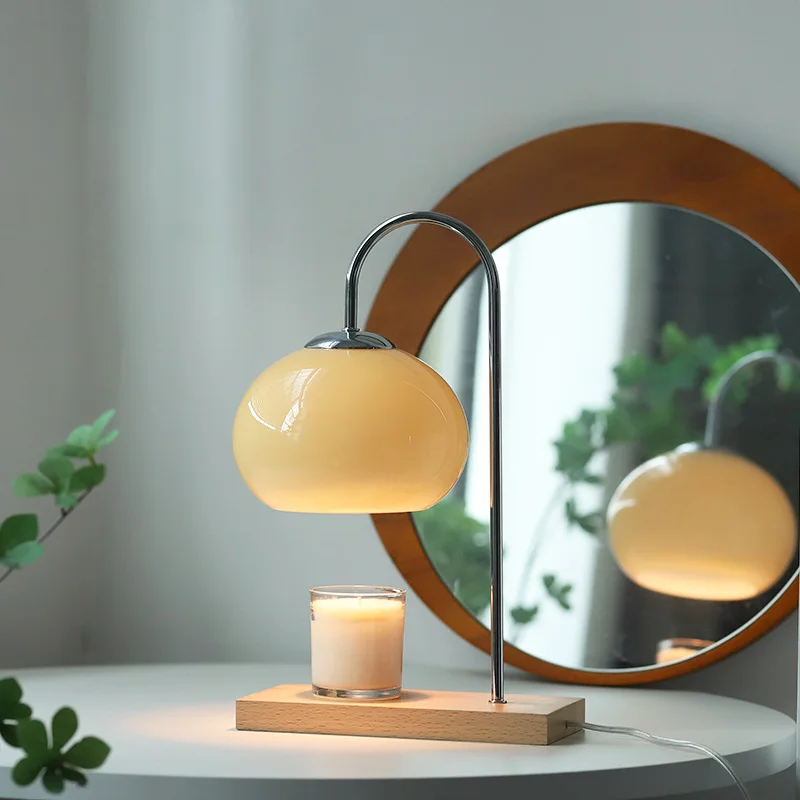 Original Beech Fragrance Atmosphere Lamp Smokeless Wax Ball Shade Battery Operated Iron Bedroom Living Room Studio Decorations