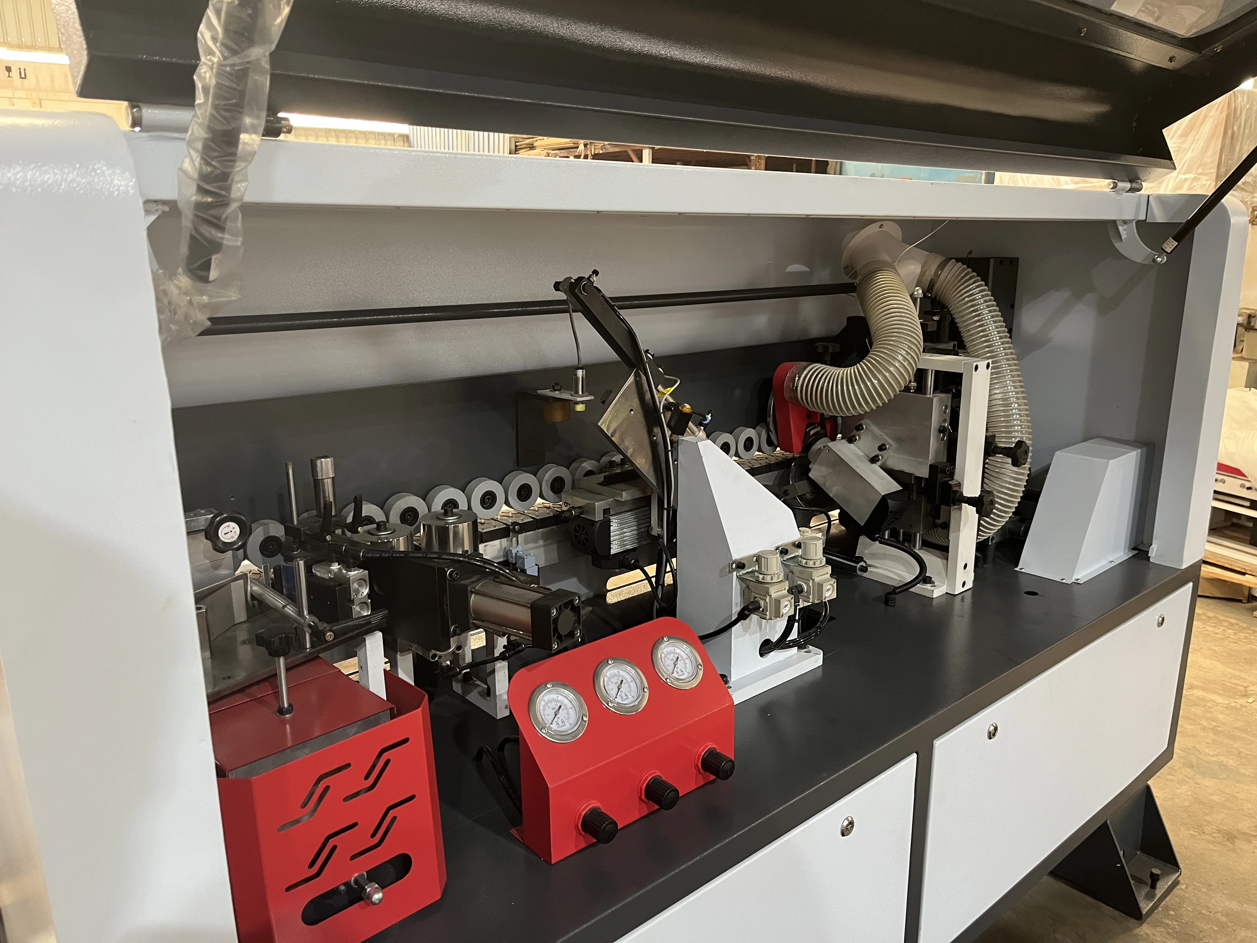 Hot selling fully automatic high-speed medium density fiberboard edge banding machine, four function edge banding manufacturer