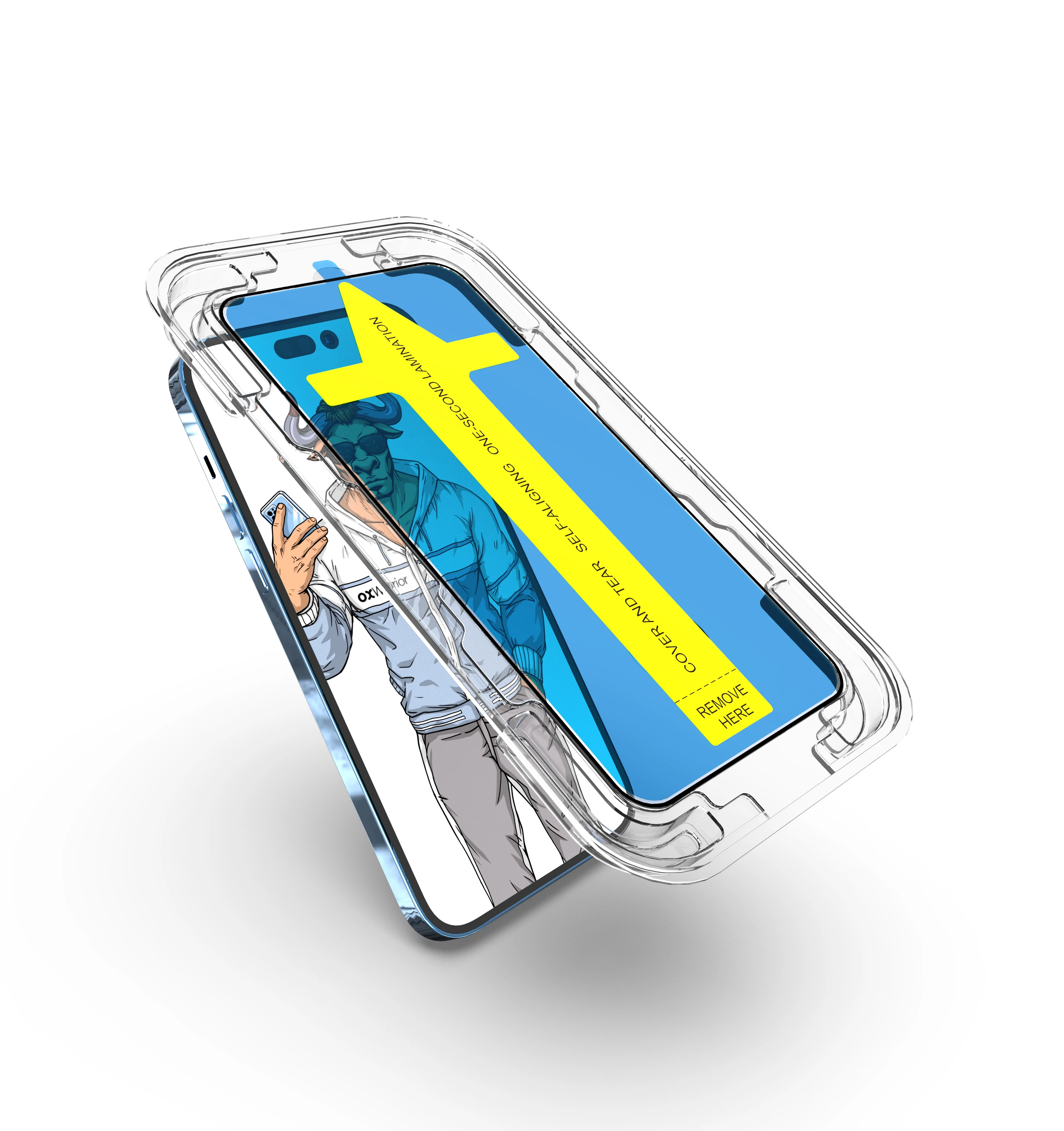 3d Full Cover Glow In Dark Screen Protector For Iphone X XR 11 12 13 Pro Max Mini Luminous Tempered Glass Screen Protectors