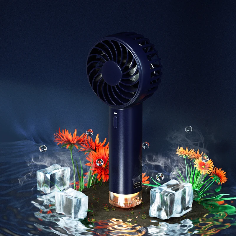 Wholesale Outdoor Travel LED Light Small Hand Held Pocket Electric USB Handheld rechargeable portable fan small fan mini