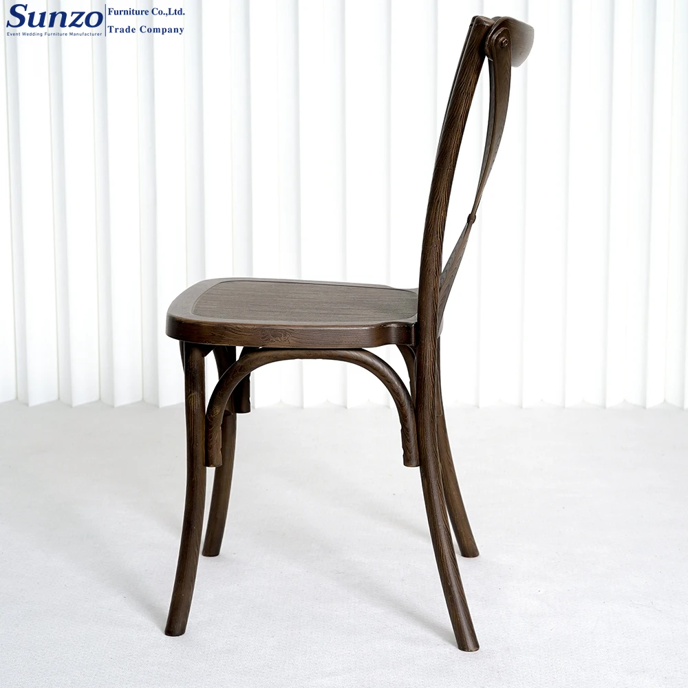 Elegant and Functional wooden Cross Back Chairs for Any Event
