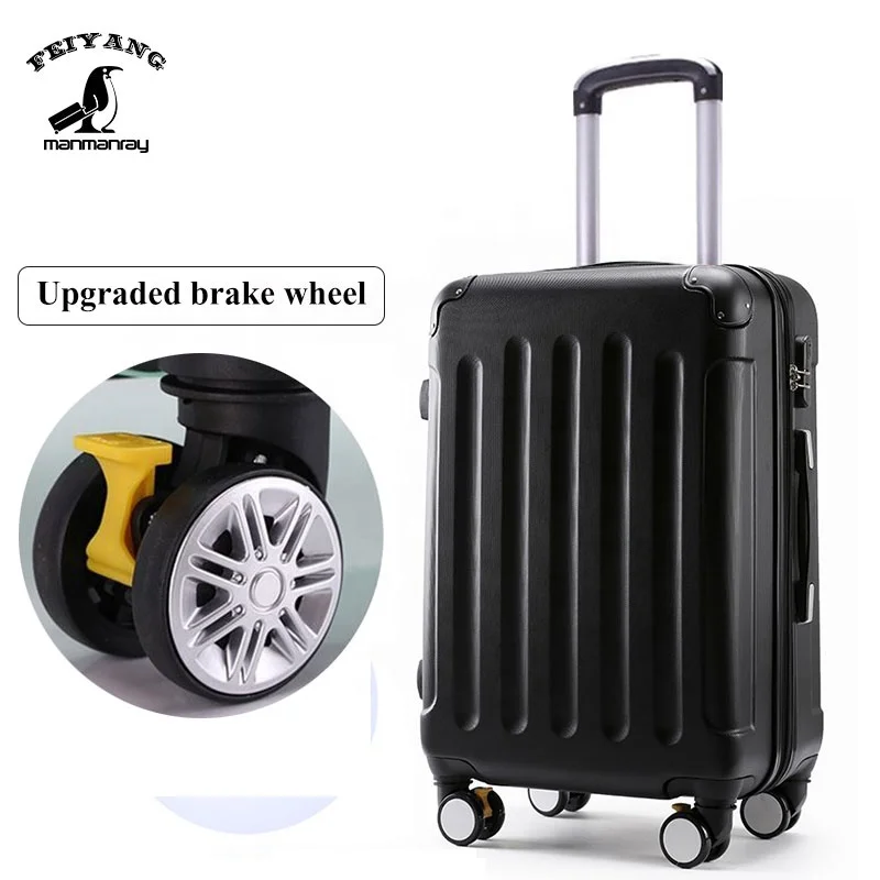Factory wholesale ABS & PC valise travel set trolley luggage