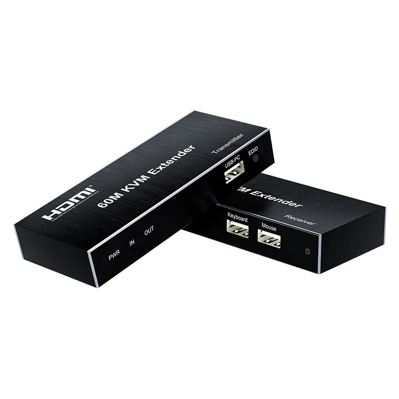 AOST Kvm Extender Hd mi 60M 1080P L/R Audio Loop-Out Hd mi Extender Over Cat6