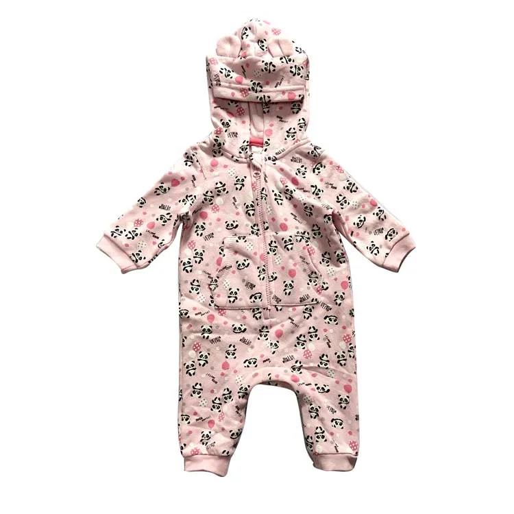 
Factory directly supply Infant hooded one-piece printed climbing suit 