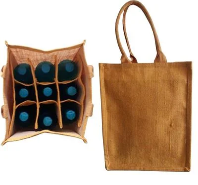 Non Woven Wine Bag Shopping Bag Custom Printed Pp Food Basket Customized jute bag
