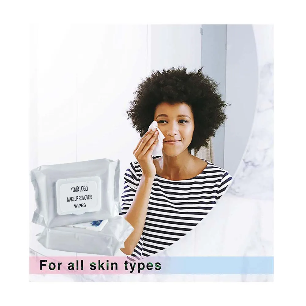 Wholesale Private Label Face Cleansing  Lady Personal Feminine Makeup Cosmetic Remover Wipes For Travel
