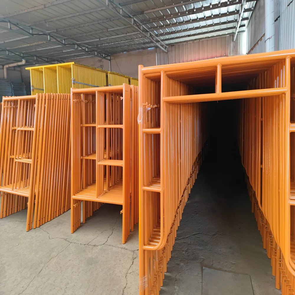 painted scaffolding Sale Korean Steel H Frame a Scaffolding Frame Mobile Portal Ladder Type Frame Steel Scaffolding