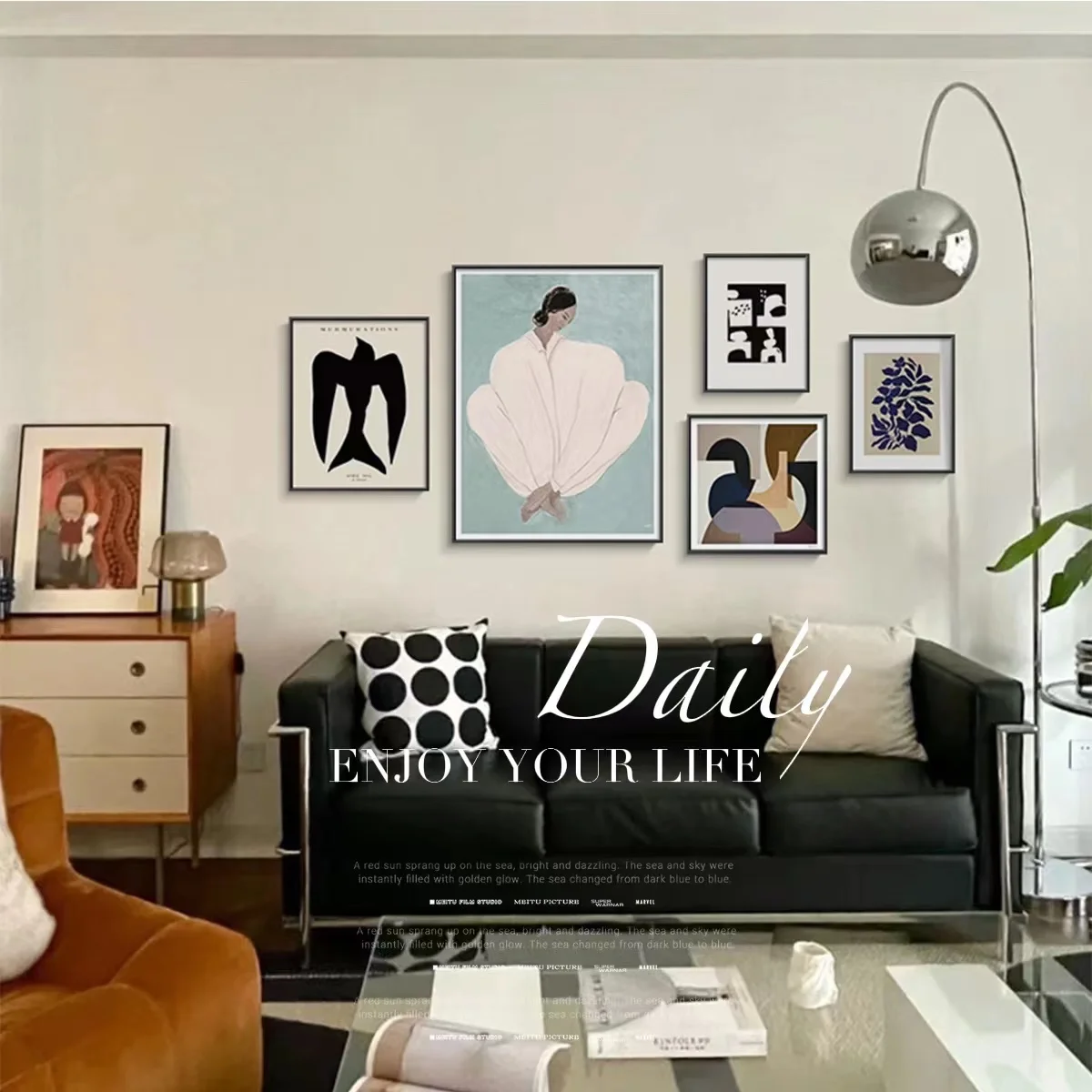 Home Decor 5 Set Abstract Painting Giclee Martis Artwork Picture Nordic Printed Canvas Abstract