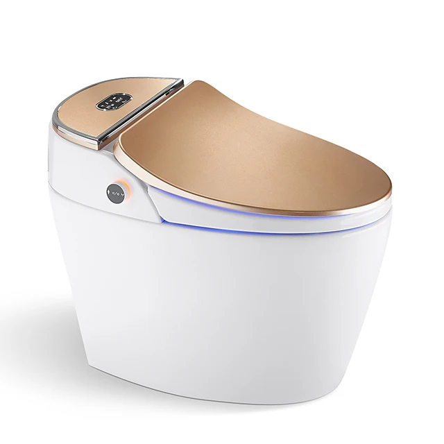 Hotel modern110V/220V bathroom ceramic floor mounted intelligent electric toilet bowl automatic bidet wc smart toilet
