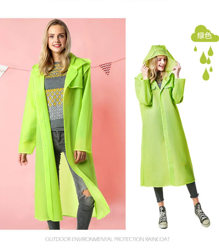 Premium Quality Durable Waterproof Custom-Made Adult EVA Raincoats