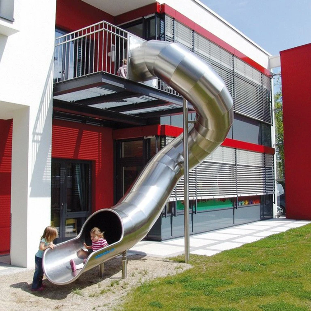 kids big animal kindergarten slides indoor outdoor stainless steel amusement playground playhouse for sale