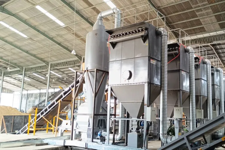 China Professional Turnkey High Config Popular 5Tn 10Tn PLC Control Auto Biomass Construction Wood Waste Pellet Production Line