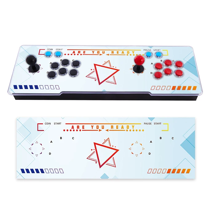 Factory direct sale  console case multi color double Arcade Game acrylic panel 1000 games