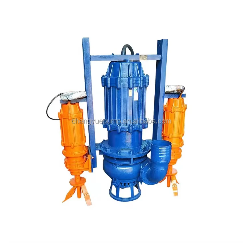 cutting blade sludge sewage sand suction submersible dredge slurry pump