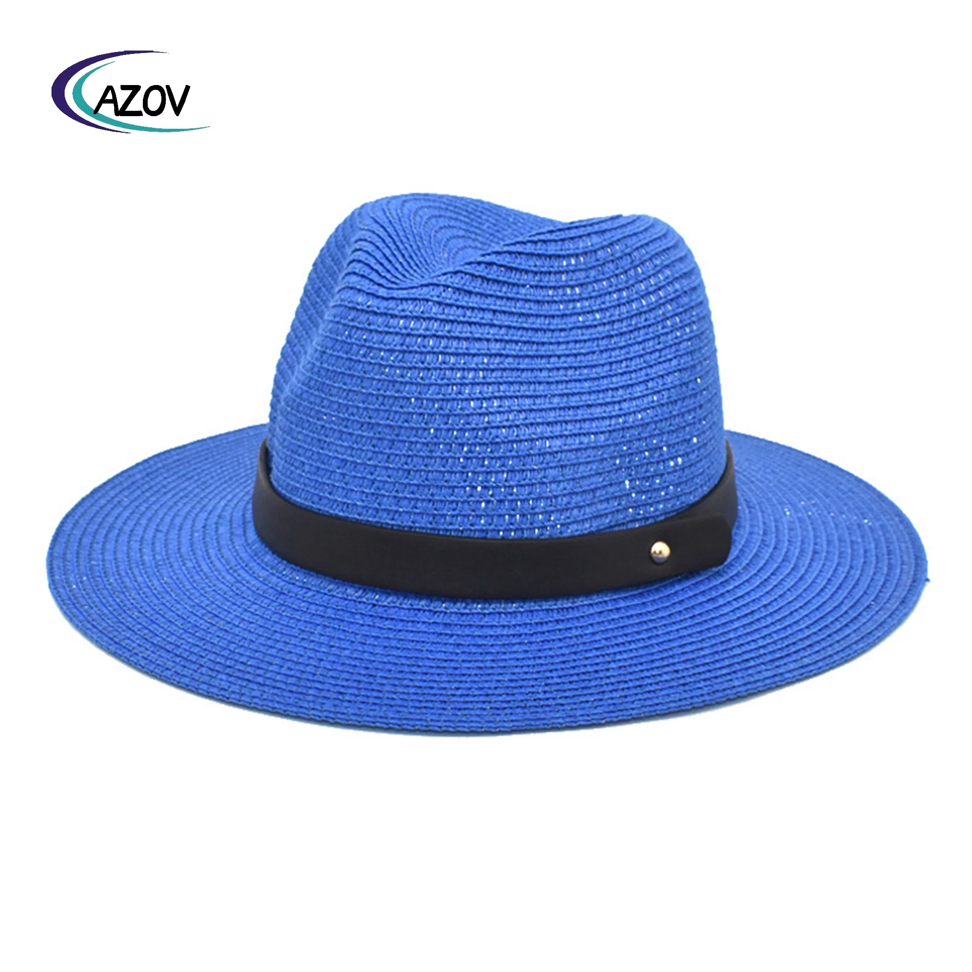 Hot Sale Spring Autumn Paper Straw Hat Panama Baby Boy Girl Summer Plain Brim Outdoor Sun-Shade Sun Protection Top Hat