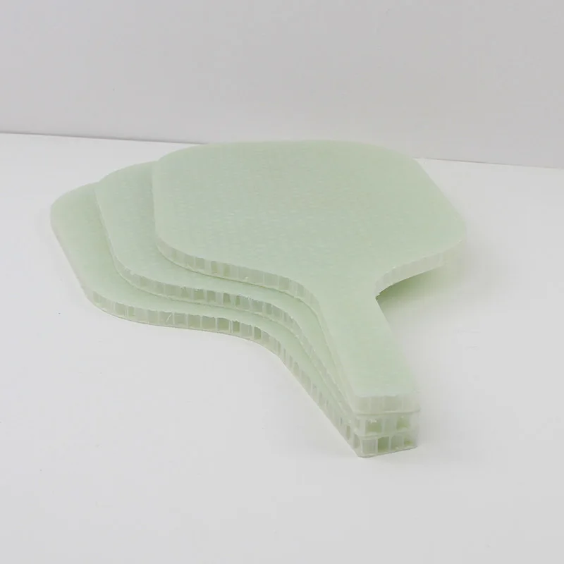 Cheap Customized Semi-finished Pickleball paddle high quality PP honeycomb fiberglass carbon fiber blank paddle manufacturer