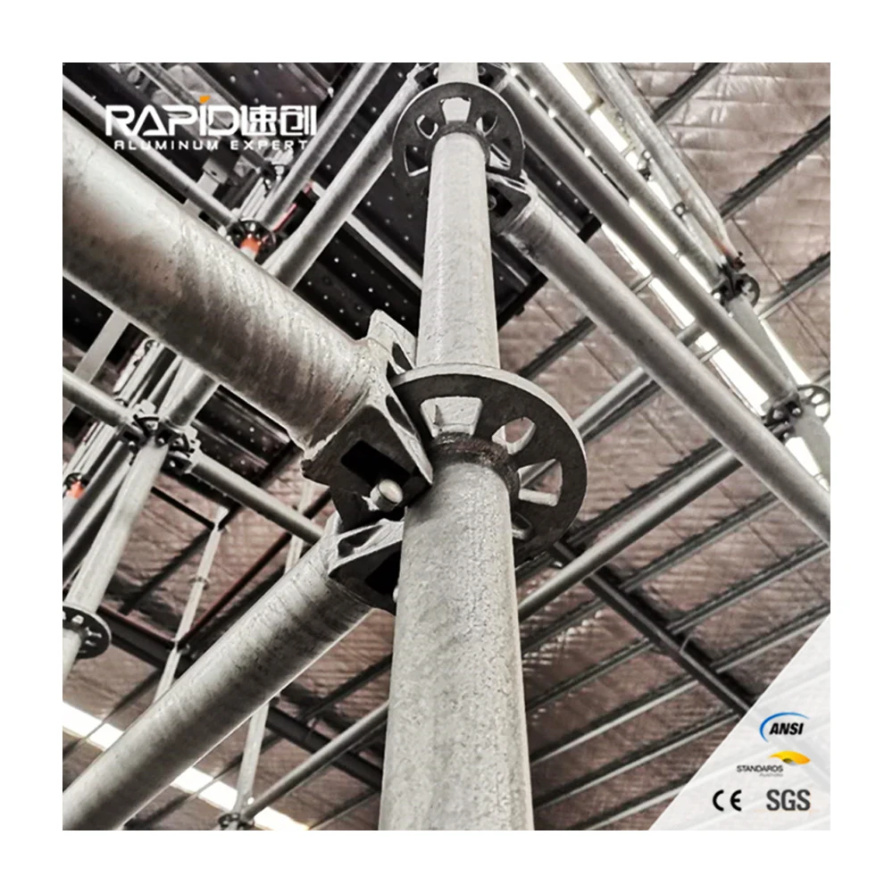 Galvanized Andamios Layher Ringlock Scaffolding System All Round Layher Scaffold Platform Multidirectional Scaffolding Tower