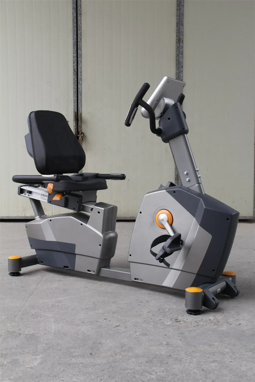 Gym Fitness Equipment Cardio Training Speed Adjustable Spin Bicycle Self-generating Magnetic Recumbent Bike With LED Display