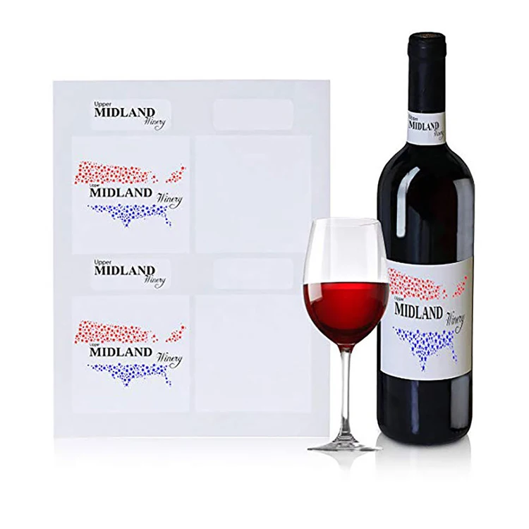 Custom Water round box sticker customise Label strong adhesive sticker waterproof bottle pvc vinyl sticker roll