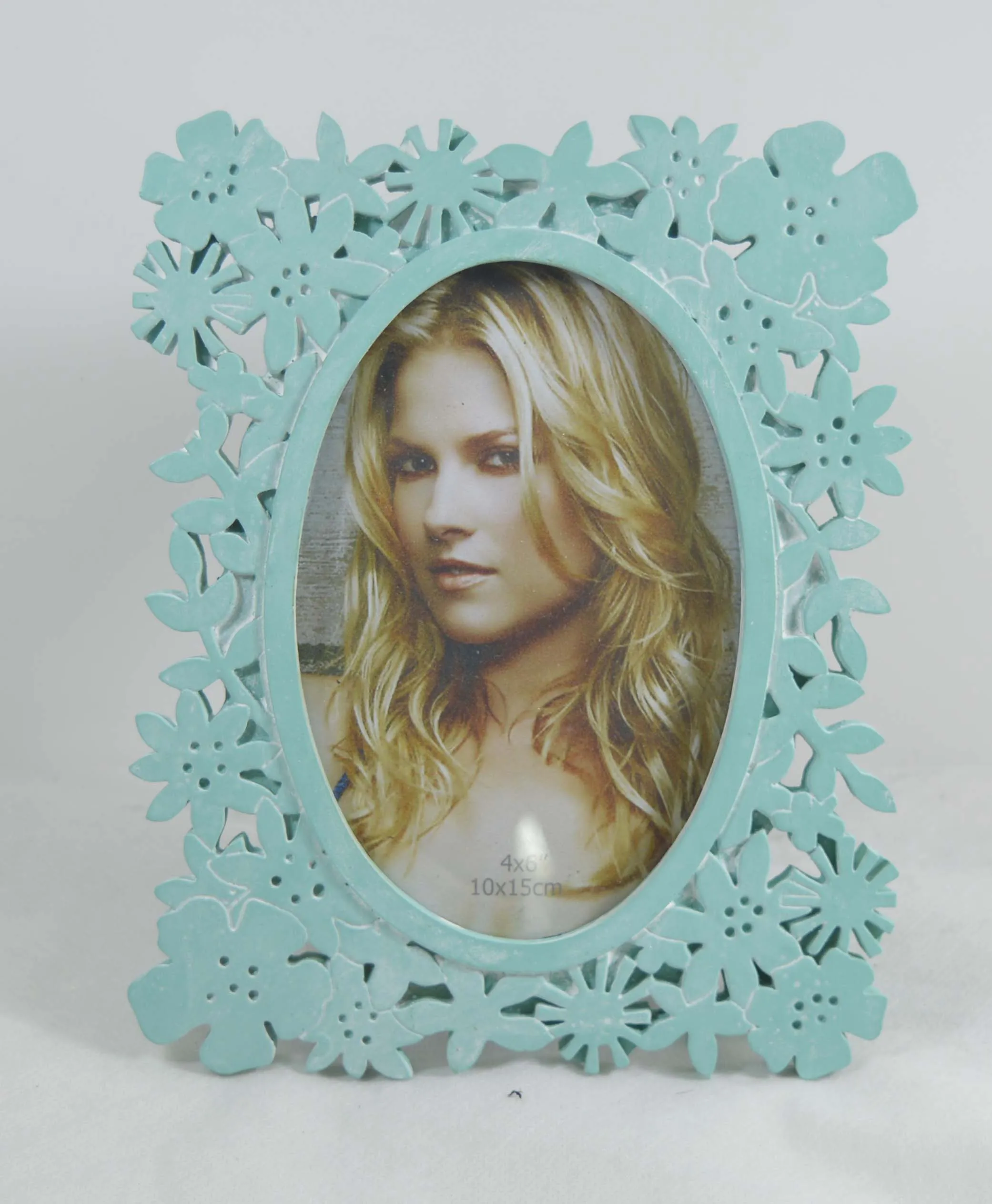 antique silver compact resin photo frame