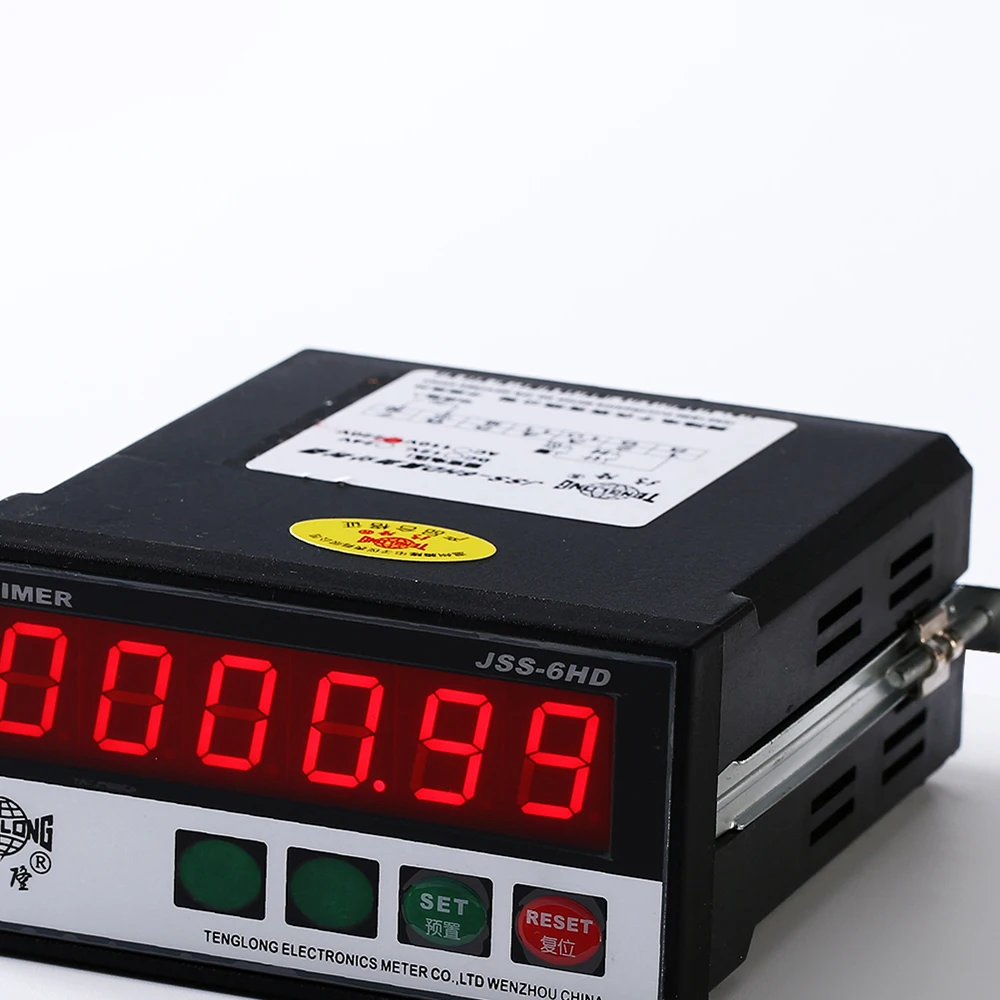 High quality hot selling 220v 6 digits digital hours meter with power off memory
