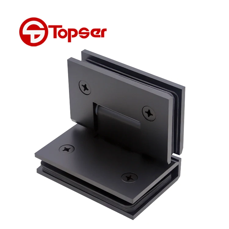Glass Mount 90 Degree Double Side Shower Hinge Bathroom Frameless Glass Door Enclosure Pivot Hinge