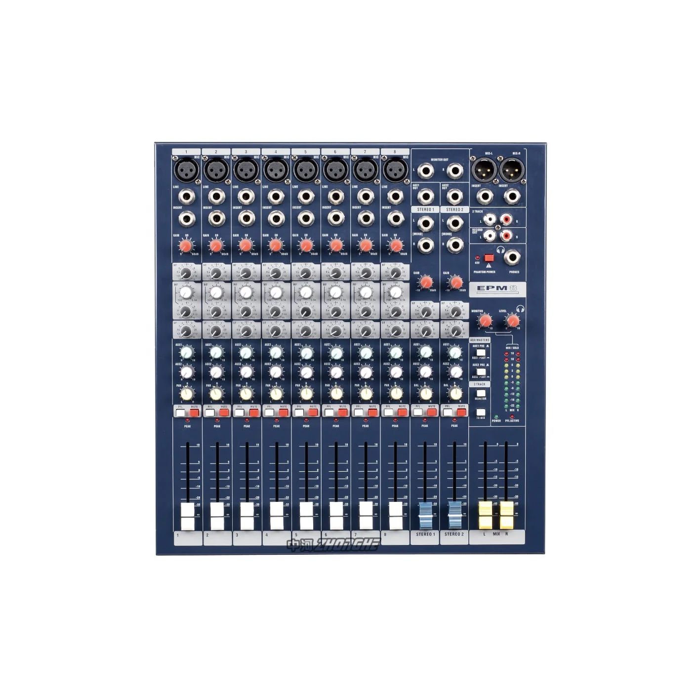 EPM8 professional audio mixer recording digital power mixer 8 channel mixer