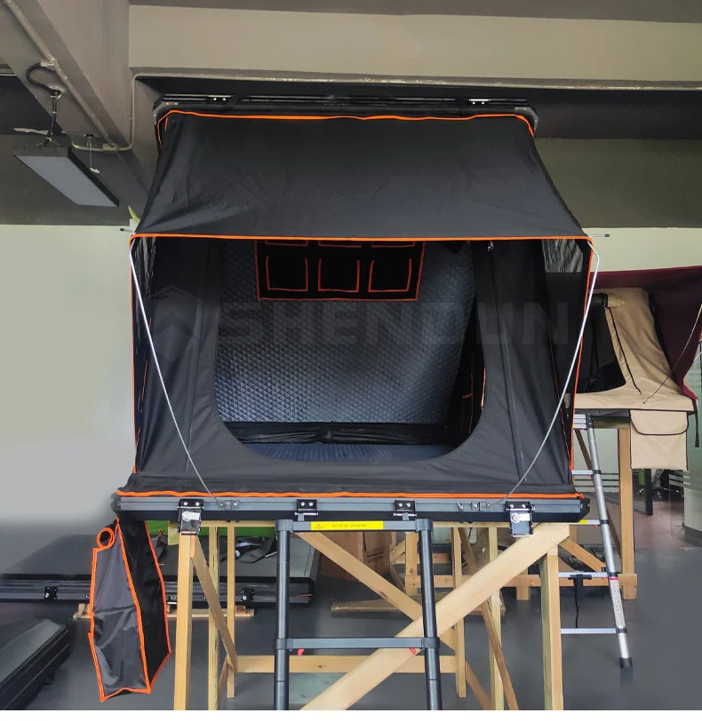 4 person Camping Off-road Folding Hard Shell Aluminium Style Truck Rooftop Tent Car Roof Top Tent For Outdoor Camping Tent